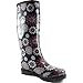Women's Puddles Rain and Snow Boot Multi Color Mid Calf Knee High Waterproof Rainboots