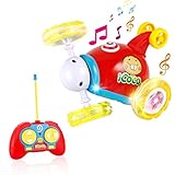 Remote Control Car,LESHP RC Rolling Cartoon Stunt Race Car,Invincible Tornado Twister Remote Control Truck,360 Degree Spinning and Flips with Color Flash & Music for Kids Toddlers