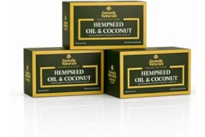 Genesis Naturals Hempseed Oil & Coconut Soap Bar, Luxury Moisturizing Natural Soap for Dry & Sensitive Skin, Gentle Cleansing