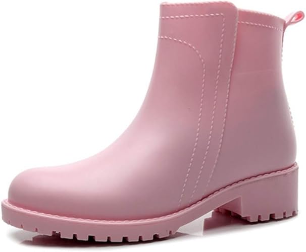 Amazon Sejuc レインブーツ レディース ショート ブーティー レインブーツ 幅広 雨靴 大きいサイズ レインシューズ 履きやすい ワイズ 3e 歩きやすい おしゃれ ラウンドトゥ 厚底 ぺたんこ かわいい 完全防水 白 黒 晴雨兼用 梅雨対応 Sejuc レインシューズ