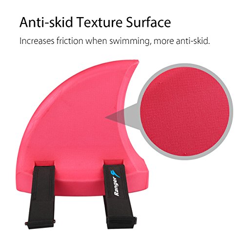 Ranger5 Shark Fin for Swimming, Swim Float Aid Toy, Pool Floats Swimming Training Fin and Cool Shark Fin Costume for Kids | with 2 Long and Elastic Straps - Pink