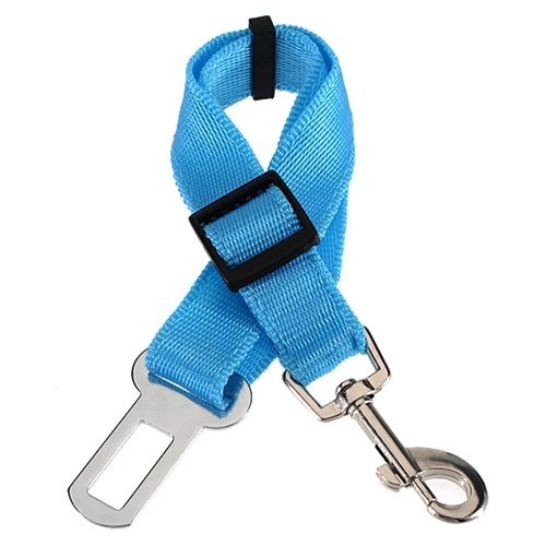 MECO(TM) Pet Dog Belt Car Automotive Seat Safety (Deep/Sky Blue)