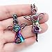 10pcs Rainbow Color Wings Angel Pearl Cage Beads Cage Locket Pendant DIY Jewelry Making Accessories-for Oyster Pearls, Essential Oil Diffuser, Fun Gifts (Wings Angel)