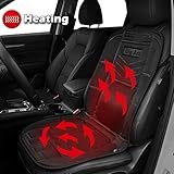 Big Ant Heated Seat Cushion, 12V Car Heat Seat Cushions Cover Pad Winter Warmer Nonslip Heated Seat Cover - Universal Fit for Auto Supplies Home Office Chair(Black)