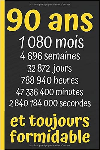 90 Ans Et Toujours Formidable Joyeux Anniversaire 90 Ans Cadeau Anniversaire 90 Ans Homme Femme Maman Papa Carnet 90 Ans Ligne 15 24x22 86 Cm 1 Pages Carnet Edition Wbwinner Amazon Fr Livres
