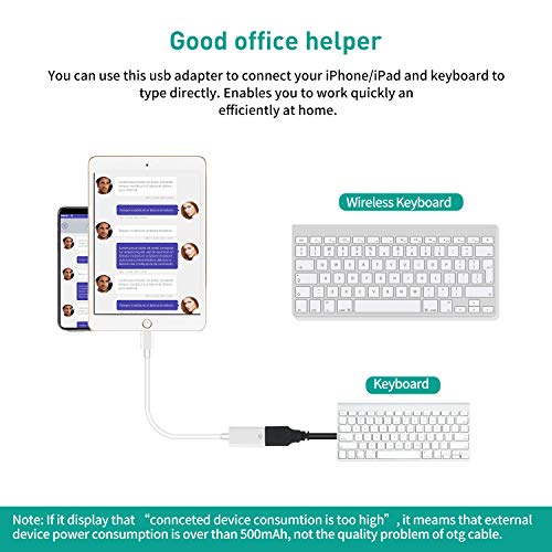 MeloAudio USB-adapter OTG-kabel upgrade USB camera adapter compatibel iOS9.2-13, ondersteunt camera piano microfoon… - Afbeelding 4