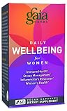 Gaia Herbs Daily Wellbeing Supplement for Women, 60 Count