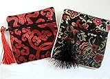 Alsomtec Chinese Traditional Brocade Pouch,coin Purses,embroidery Pouch,jewelry Bag(4/set)