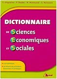 Image de Dictionnaire de sciences Ã©conomiques et sociales (French Edition)