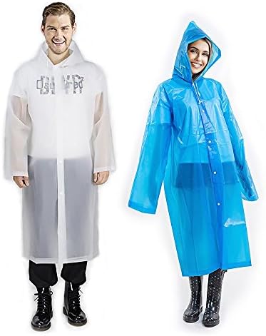 suyncyi Adult Rain ponchos, Environmentally Friendly Portable Reusable Raincoats for Both Men and Women