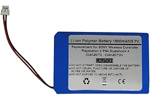 Starnovo 1800mAh 3.7V Rechargeable Battery Compatible with Sony Playstation 4 PS4 Dualshock 4 Wireless Controller CUH-ZCT2, CUH-ZCT2U New 2016 Version（with small Connector）