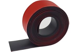 VUAOHIY Neoprene Rubber Strips, 2" W x 1/16" T x 10' L, Red, Self-Adhesive, Solid Rubber Sheets for DIY Gaskets, Sealing, Weather Striping