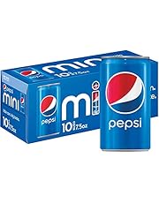 Pepsi Soda, 7.5 Ounce Mini Cans, 10 Pack