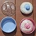 UTENEW Cosmetic Tool Baby Soft Face Body Powder Puff Sponge Box Container Case (blue)