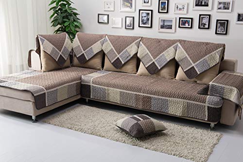 image for OstepDecor Multi-Size Pet Dog Couch All Seasons Quilted Cotton Furnitu