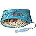 kilofly 2 pc Chinese Silk Brocade Padded Tassel Zipper Jewelry Bag Gift Pouch set2 B