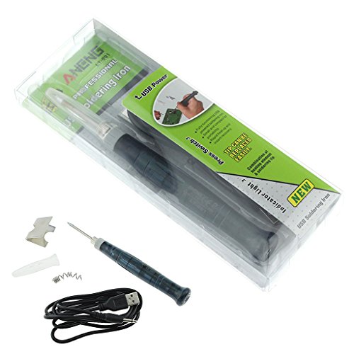 ULKEME Mini Portable USB 5V 8W Electric Powered Soldering Iron Pen Tip Touch - Thumbnail 7