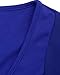 ABYOXI Midi Dreeses,Women 3/4 Sleeve Wear to Work Business Belted Zipper Cocktail Dress Royal Blue M