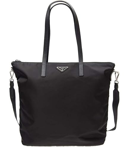 Amazon.com: Prada Midnight Black Quilted Tessuto Chain Designer