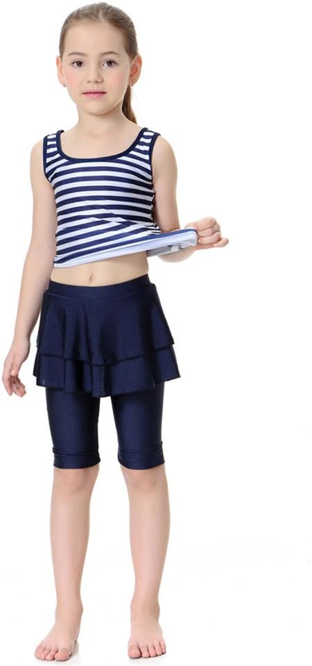 CaptainSwimKid's Sleeveless Swimsuit Muslim Islamic Two Piece Modest Swimwear (Asia