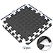 Yes4All Interlocking Exercise Foam Mats with Border – Interlocking Floor Mats for Gym Equipment – Eva Interlocking Floor Tiles (Black)