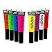 Moon Glow - Blacklight Neon Eye Liner 0.34oz Set of 8 colors - Glows brightly under Blacklights / UV Lighting!
