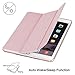 Soke iPad Mini 4 Case, Ultra Slim Lightweight Smart Case [Trifold Stand] [Auto Wake/Sleep] with Translucent Clear Soft TPU Back Cover for Apple iPad Mini 4, Rose Gold