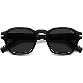 SOJOS Vintage Retro Square Polarized Sunglasses Men Standard Fit Trendy Womens Sun Glasses SJ2382