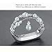 bayite Pearl Bands Compatible with Fitbit Alta and Alta HR, Natural Stone Bead Replacement Bracelet Elastic Stretch Strap Women Small White with Little Teal