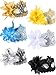 TOODOO 12 Pieces Half Mardi Gras Masquerade Mask Venetian Masks Set for Carnival Prom Ball Fancy Dress Party Supplies (Style 6)
