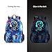 School Backpack Anime Cartoon Backpack Luminous Galaxy Backpack for Girls Boys Teenagers