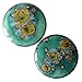 Pair - Mystic Jade Glass Essential Oil Ear Plugs Organic Handmade Ceramic double-flared body jewelry