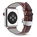Apple Watch Band 42mm, Fintie Genuine Leather Replacement Strap Wrist Bands with Butterfly Buckle for Apple Watch Series 3 Series 2 Series 1 42mm All Models (Sport and Edition) - Brown