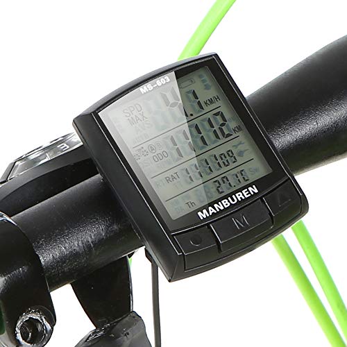 image for LixadaA Bike Computer with Bicycle Speedometer and Odometer Cycling Co