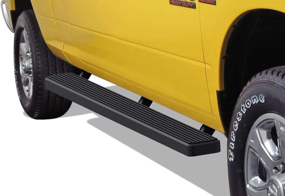 APS iBoard Running Boards 5inch Matte Black Custom Fit 20102020 Ram