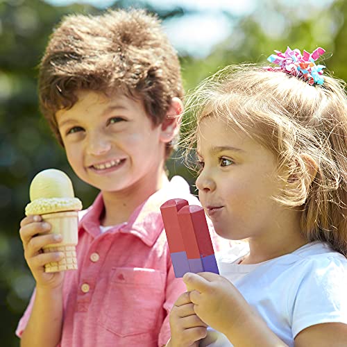 Melissa & Doug Wooden Frozen Treats Ice Cream Play Set (24 pcs) - Play
