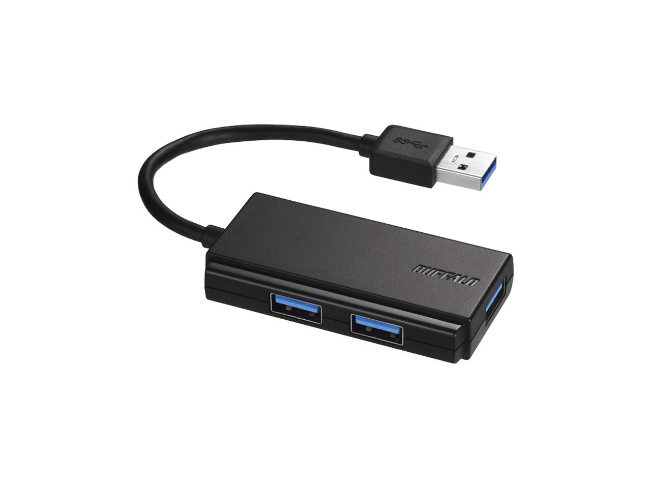 バッファロー USB3.0 バスパワー 3ポートハブ ブラックの商品画像