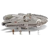 Star Wars Micro Galaxy Squadron Millennium Falcon - 9-Inch Assault Class Vehicle with Four 1-Inch Micro Figure Accessories
