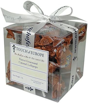 1 Lb Pierrot Gourmand Milk Caramel Flat Lollipops From France