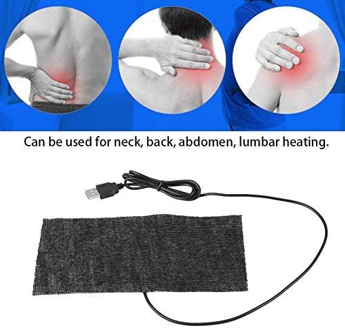 Electric Heating Pad USB Carbon Fiber Heating Mat Warm Blanket 35-45 Degrees Black Electric Heat Pad 5V for Warm Shoulder Back Pain Cramps Relief - Image 5
