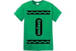 GREENMILL APPAREL Crayon Tshirt Halloween Costume for Men Women Adult Size | Funny Cool Shirt idea | Graphic tee