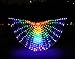 Dance Fairy Belly Dance LED Colorful Isis Wings with Stick(Red-Yellow-Green-Blue-Purple)