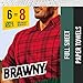 Brawny Paper Towels, Full Sheet, 6 Large Rolls, White, 6 = 8 Regular Rolls