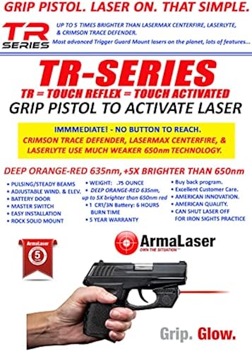 ArmaLaser TR2 Tactical Laser Kit For Ruger LCP - Touch-Activated With Holster