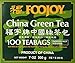 1 X Foojoy Brand China Green Tea, 2g X 100 Teabags