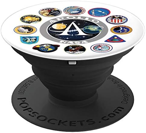Apollo Mission Patches NASA Gifts USA PopSockets PopGrip: Swappable Grip for Phones & Tablets
