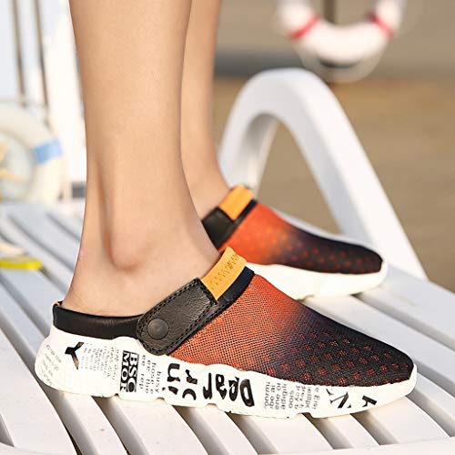ONLY TOP Mens Womens Mesh Sandals Garden Clog Shoes Breathable Summer Slippers Lightweight Walking Beach Sandals