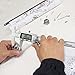 Digital Calipers OKPOW Inch Metric Fractions Conversion Stainless Steel Vernier Gauge 0-6 Inch/150mm with LCD Display Measuring Ruler