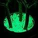 200 pcs Luminous Stones Glow in the Dark Stone Pebbles Garden Decor for Walkway Yard - Indoor Outdoor DIY Decorative Gravel for Aquarium Fish Tank in Blue Green-Hmlike (1.4 lb)