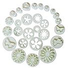 Generic Cake Decration Tool Set Fondant Cake Cutter Sugarcraft Icing Decorating Flower Modelling Tools (10 Sets (33Pcs))